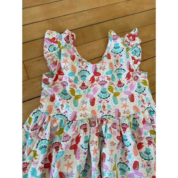 Hanna Andersson mermaid print short sleeve dress - Picture 4 of 5